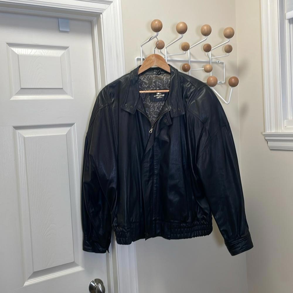 Longchamp - Leather Bomber Jacket - Black - XL